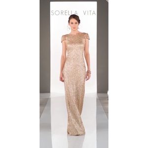 Modern Metallic Bridesmaid Dress